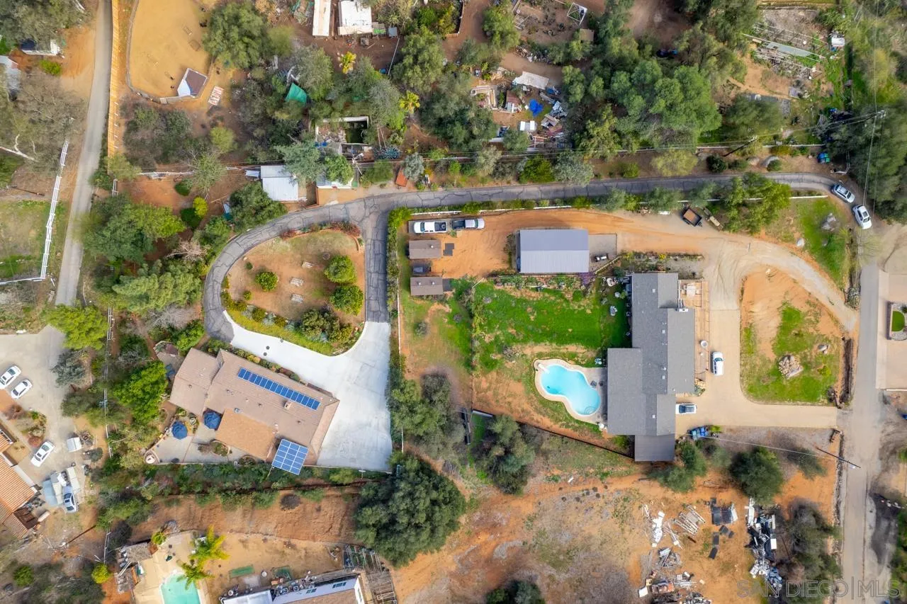 11116 Morning Dove Road Lakeside, CA 92040 - Photo 60 of 60 an aerial view of residential house with outdoor space and swimming pool