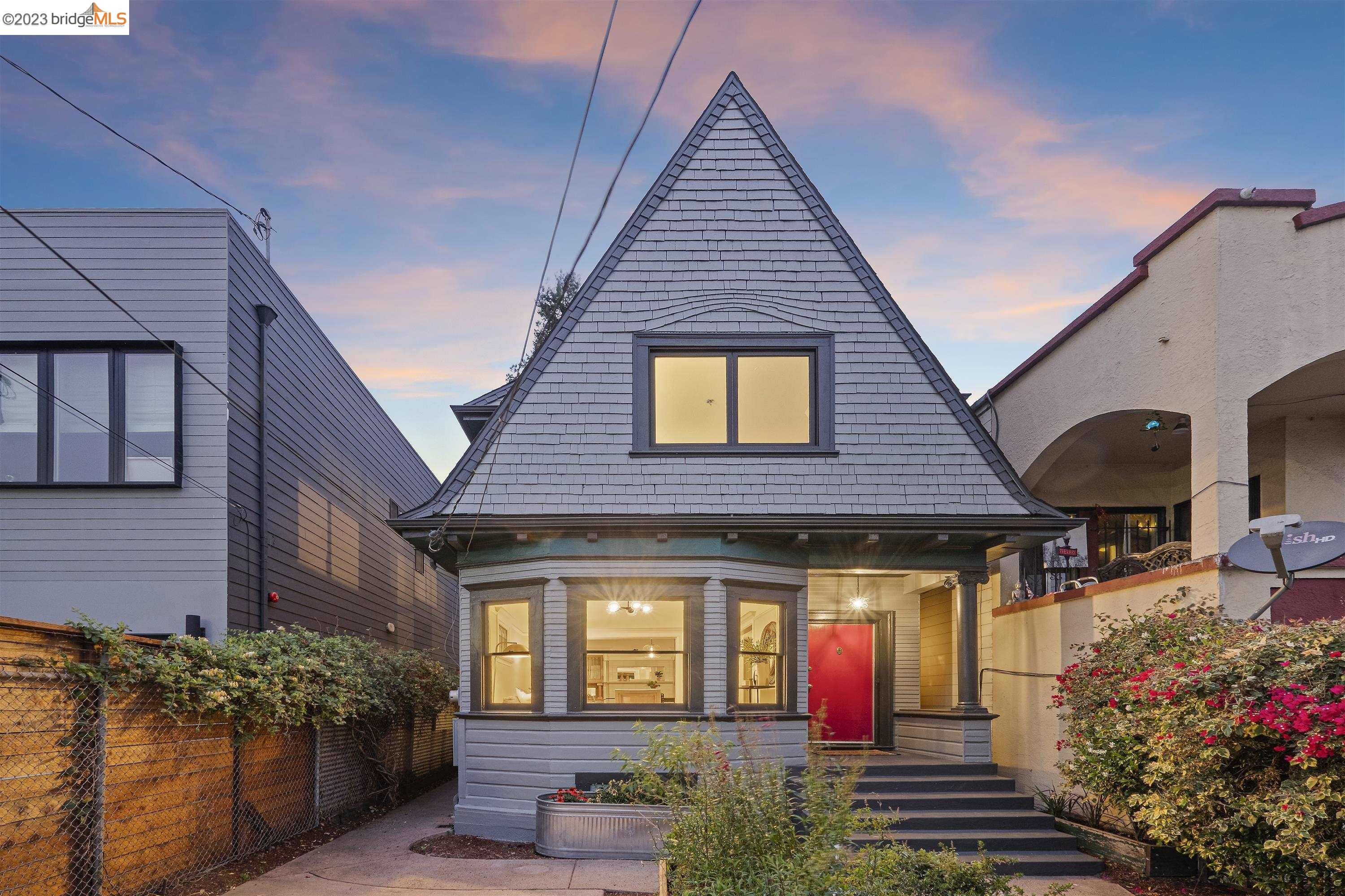 a front view of a house