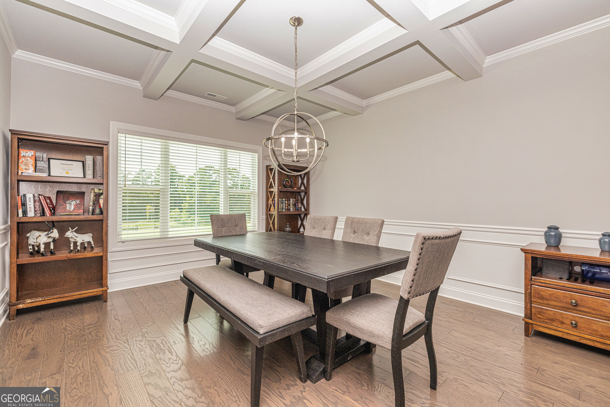 941 Highway 16 Newnan, GA 30263 - Photo 10 of 43 a view of a dining room with furniture window and wooden floor