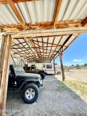 a view of a car garage