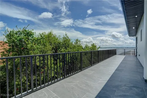 a backyard of a house