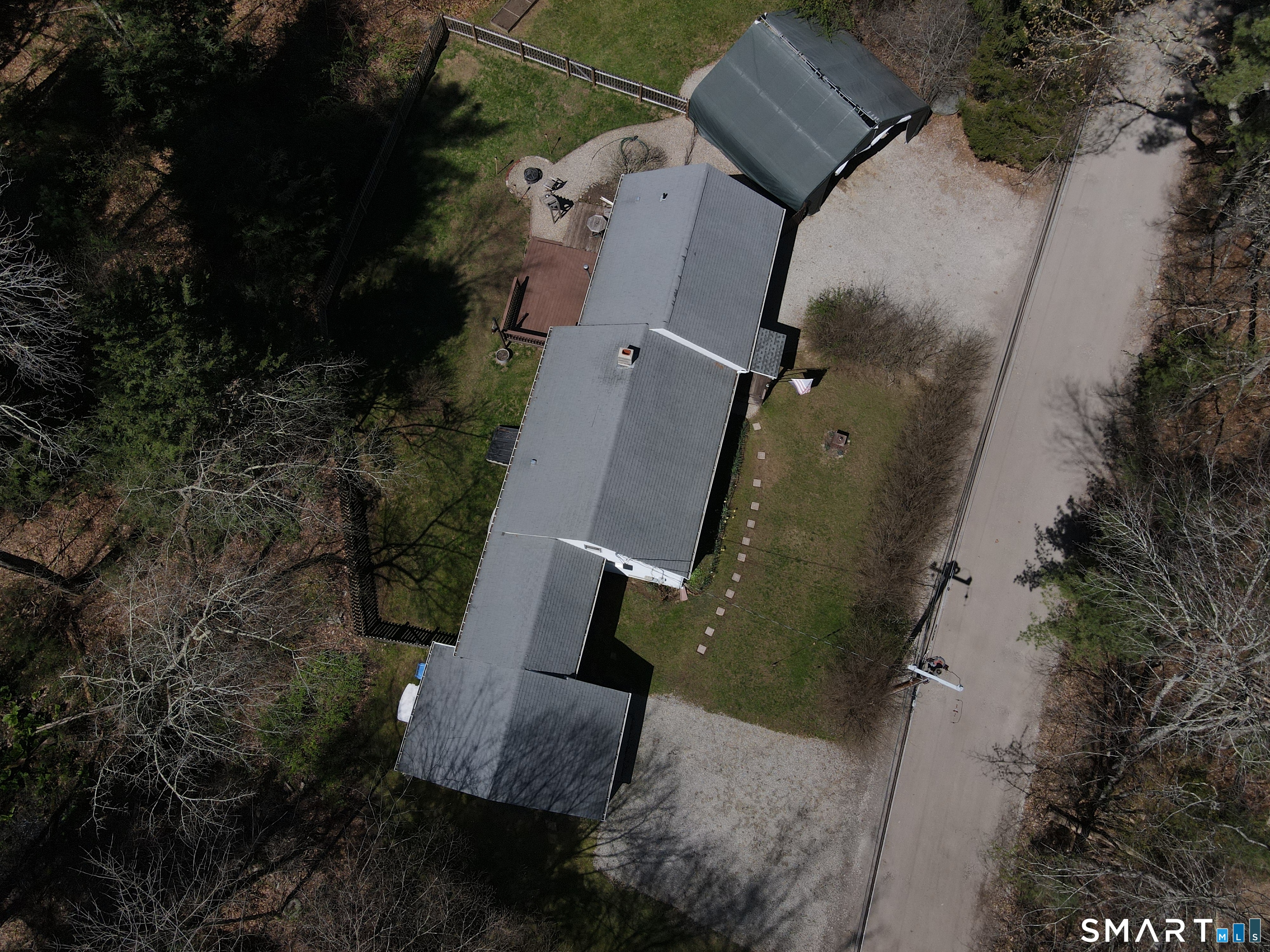 4 Breaults Landing Road Thompson, CT 06277 - Photo 39 of 39 an aerial view of a house with a yard