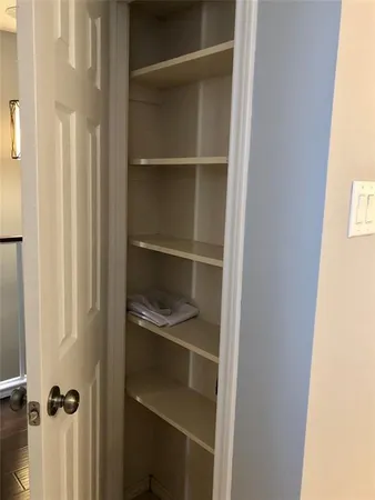 a close view of closet