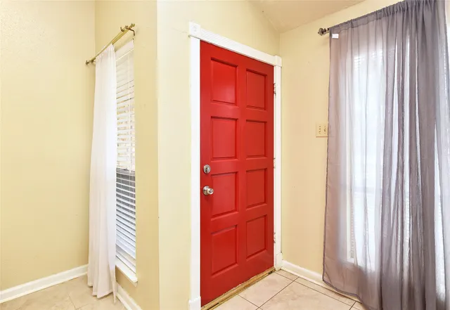 a view of front door