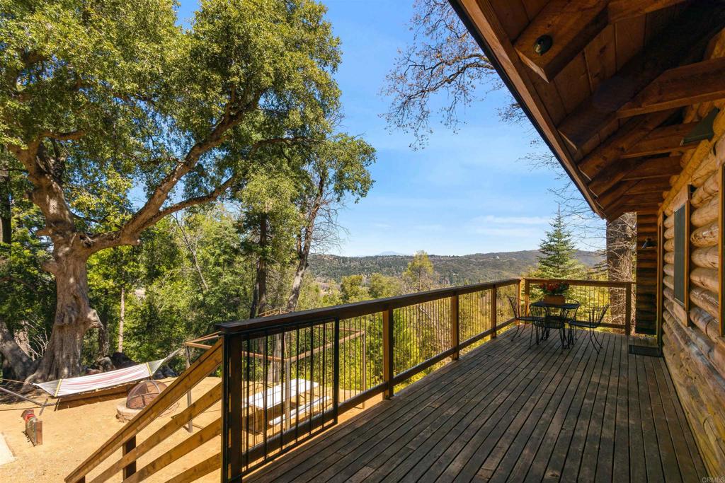 33480 Bailey Meadow Road Palomar Mountain, CA 92060 - Photo 12 of 51 a view of balcony with wooden floor and fence