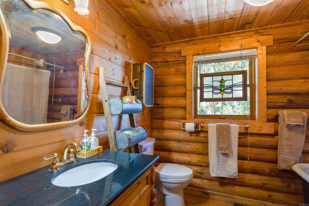 33480 Bailey Meadow Road Palomar Mountain, CA 92060 - Photo 23 of 51 a bathroom with a sink mirror and toilet
