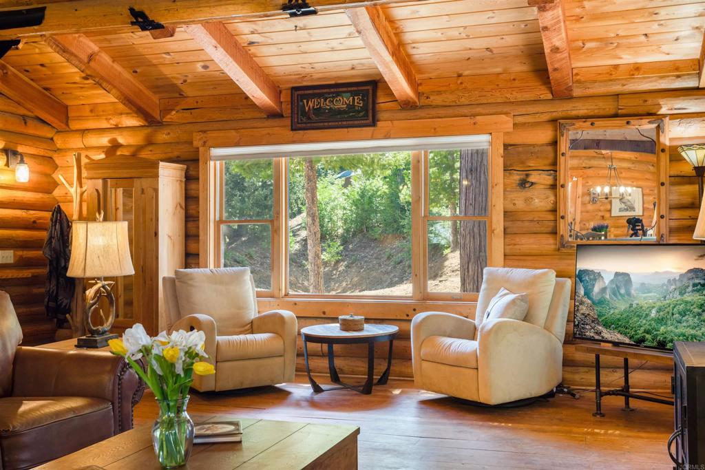 33480 Bailey Meadow Road Palomar Mountain, CA 92060 - Photo 8 of 51 a living room with furniture and a large window