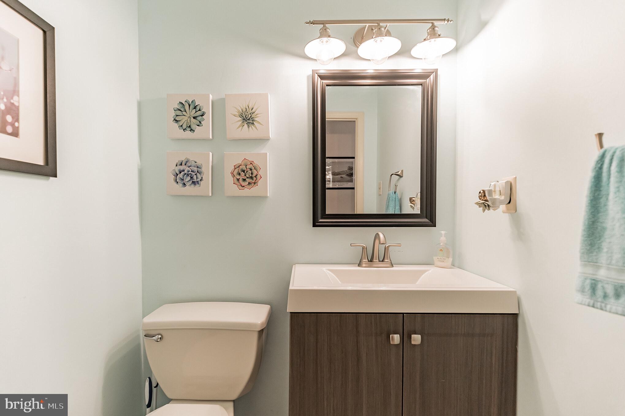 221 Oakshade Road Tabernacle, NJ 08088 - Photo 14 of 30 Remodeled Half Bathroom on Main Floor
