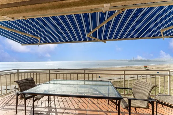 a view of an ocean from a balcony