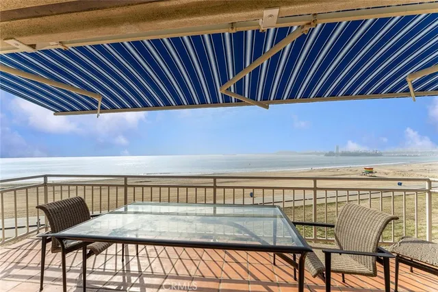 a view of an ocean from a balcony