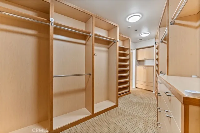 a view of walk in closet