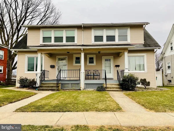 a front view of a house