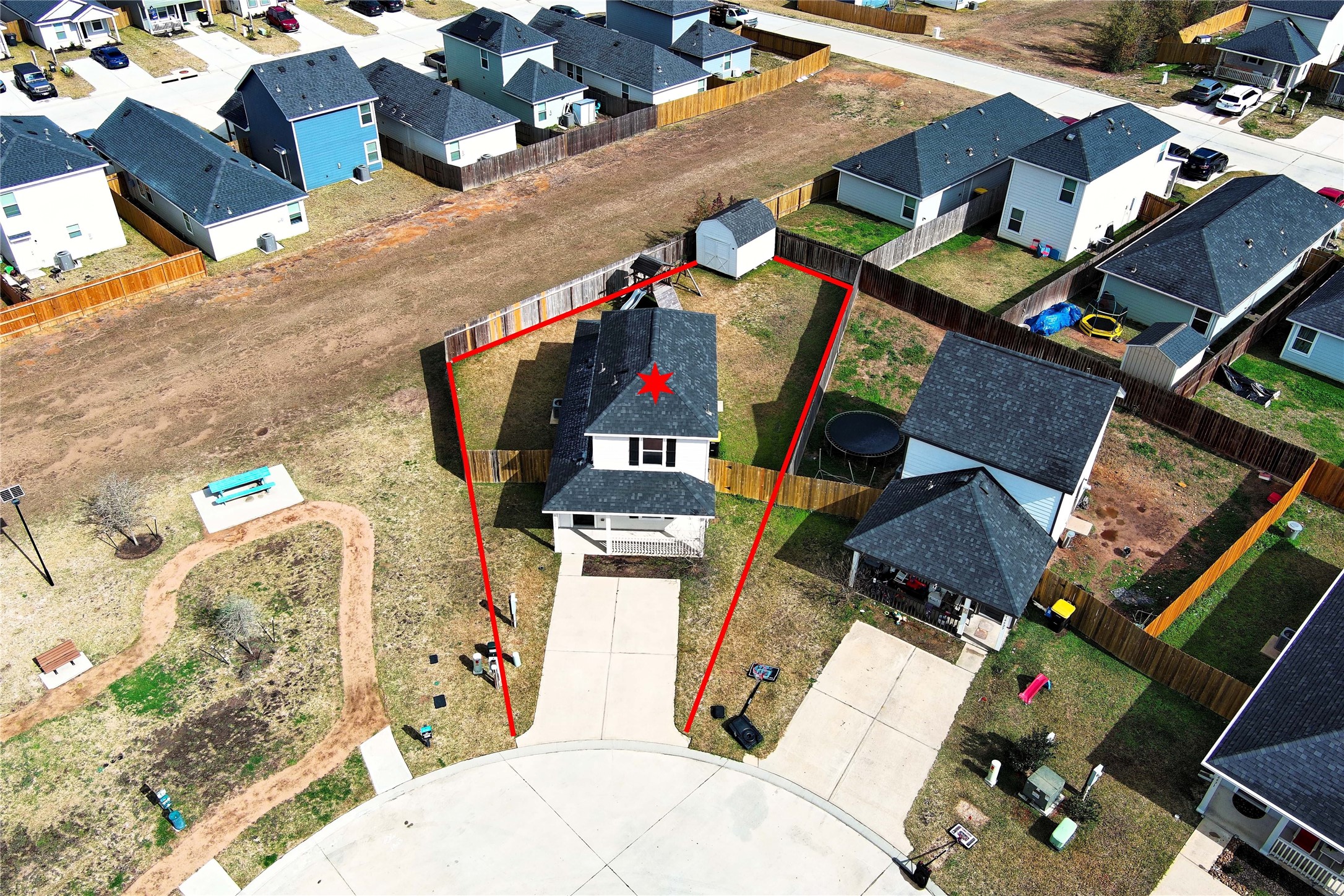 16623 Colleen Place Conroe, TX 77306 - Photo 39 of 44 an aerial view of residential houses with outdoor space
