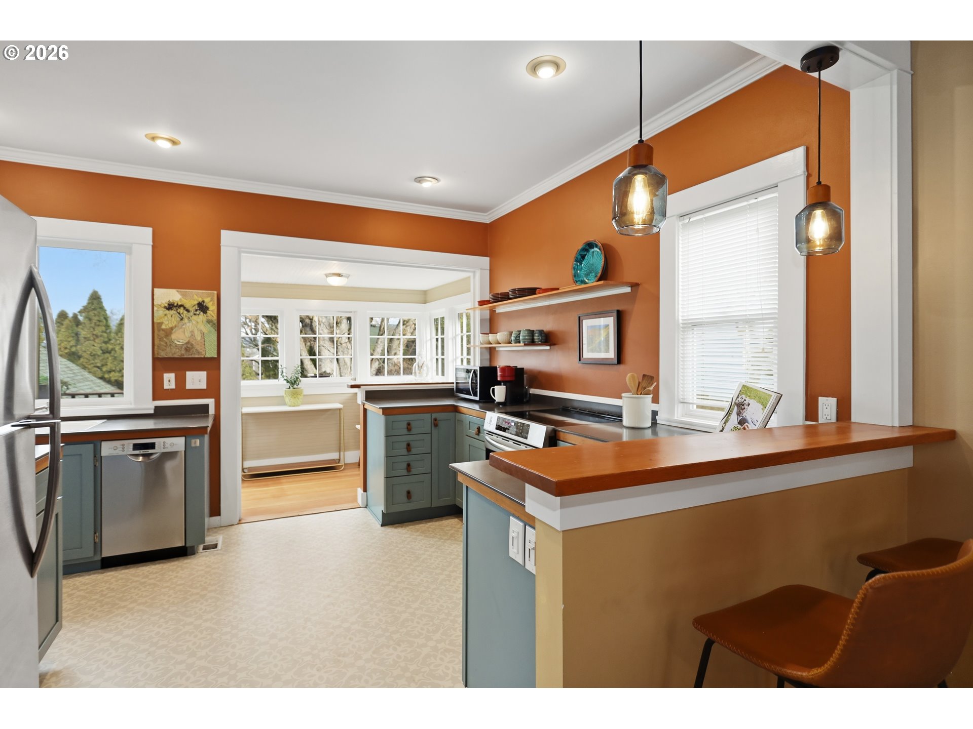 1028 Cascade Avenue Hood River, OR 97031 - Photo 12 of 33 a kitchen with sink and cabinets