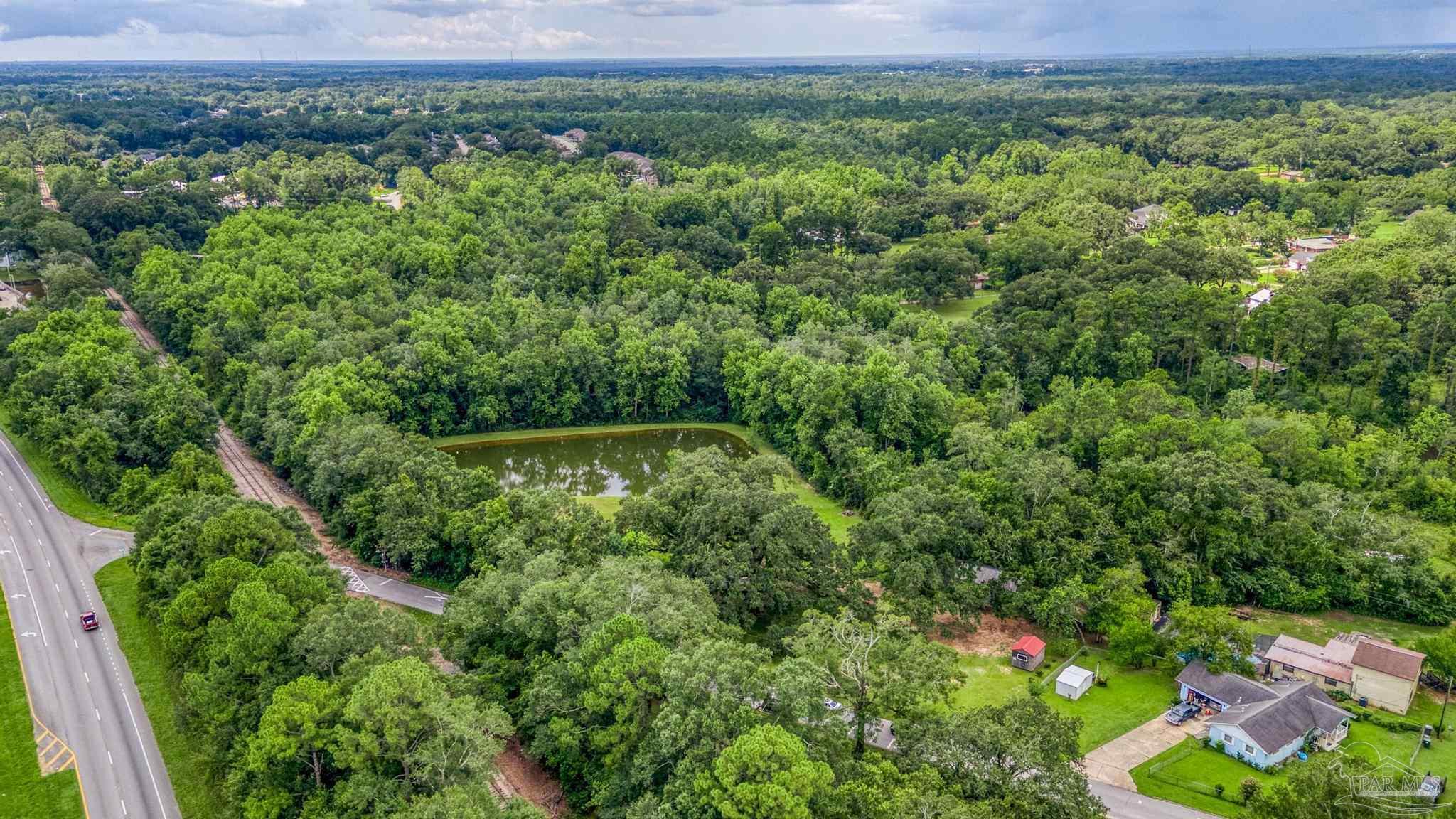 2345 Pompano Street Cantonment, FL 32533 - Photo 19 of 48 a view of a green field with lots of bushes