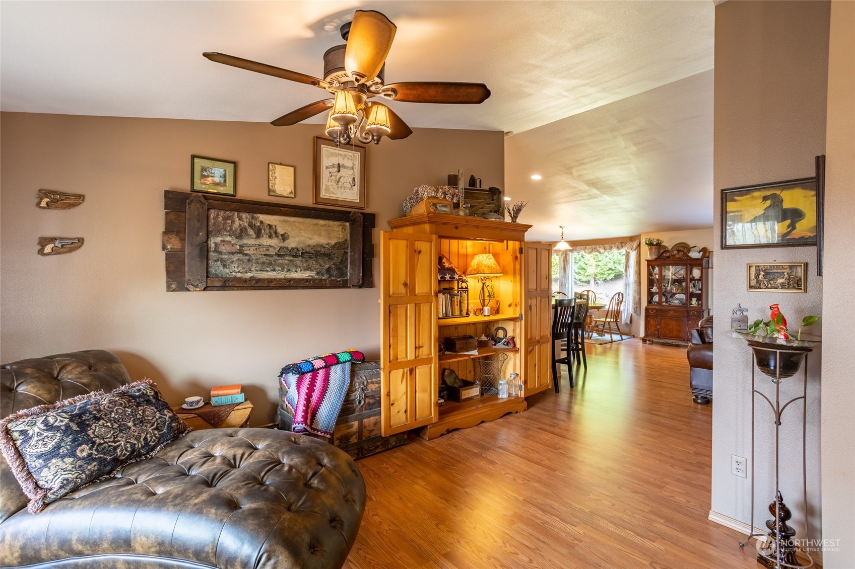 526 Haywire Road Napavine, WA 98532 - Photo 17 of 40 a living room with furniture and wooden floor