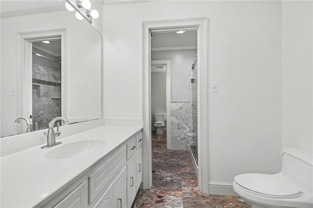 2981 Wilsons Crossing Court Decatur, GA 30033 - Photo 11 of 24 a bathroom with a sink a toilet and shower