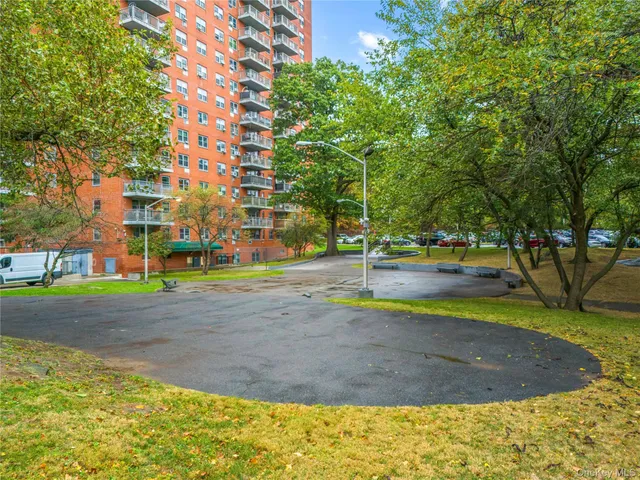 a view of outdoor space with garden