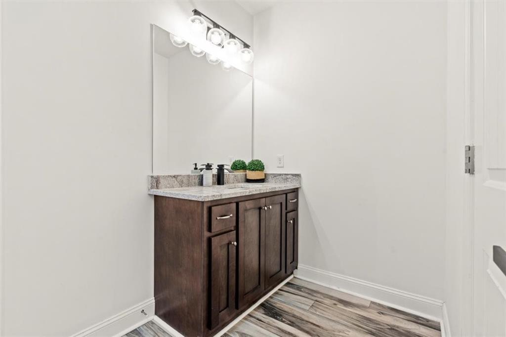 250 Crowe Springs Road Northwest Cartersville, GA 30121 - Photo 50 of 81 a bathroom with a sink and vanity
