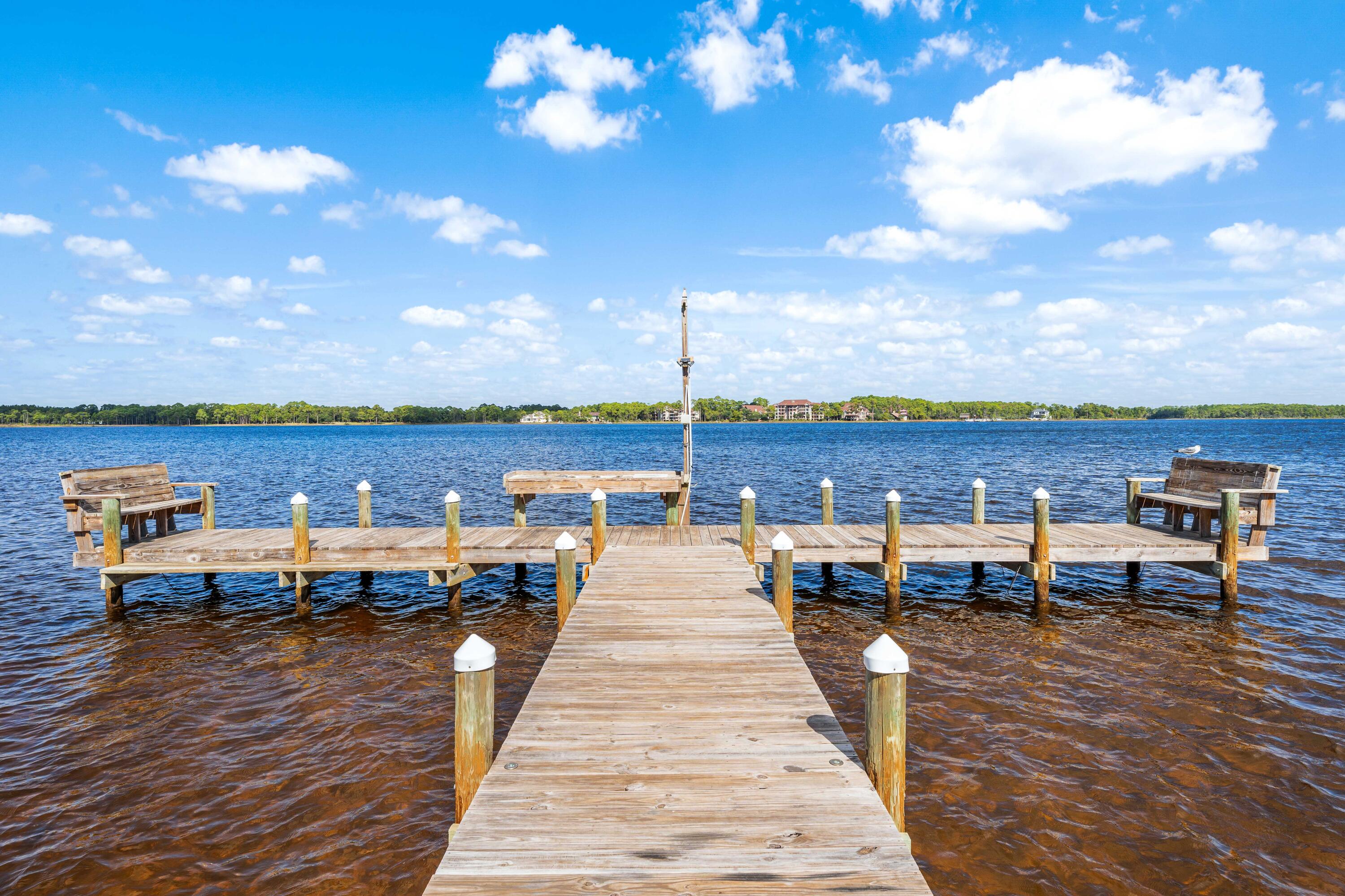 101 Cain Road, Unit O Panama City Beach, FL 32413 - Photo 27 of 29 a on deck with outdoor seating