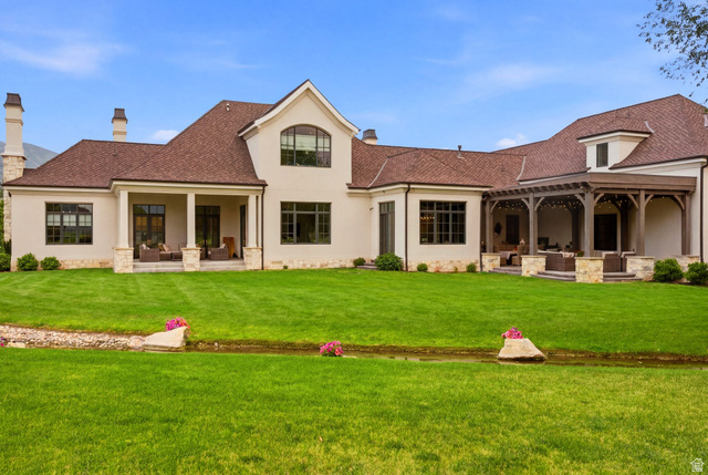 71 Farm Road Midway, UT 84049 - Photo 88 of 92 Expansive green lawn with a natural water feature