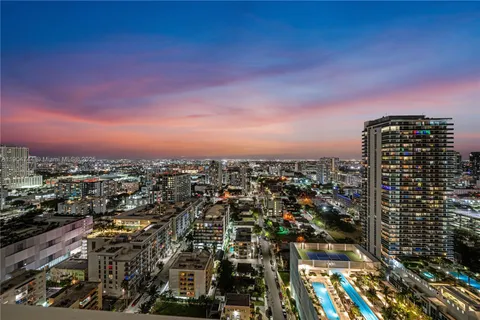 an aerial view of city