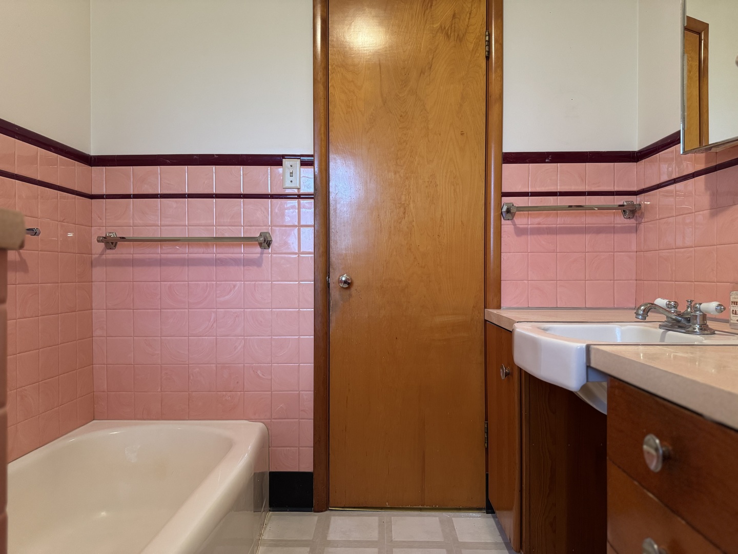 101 West High Street La Moille, IL 61330 - Photo 18 of 34 a bathroom with a sink and a bathtub