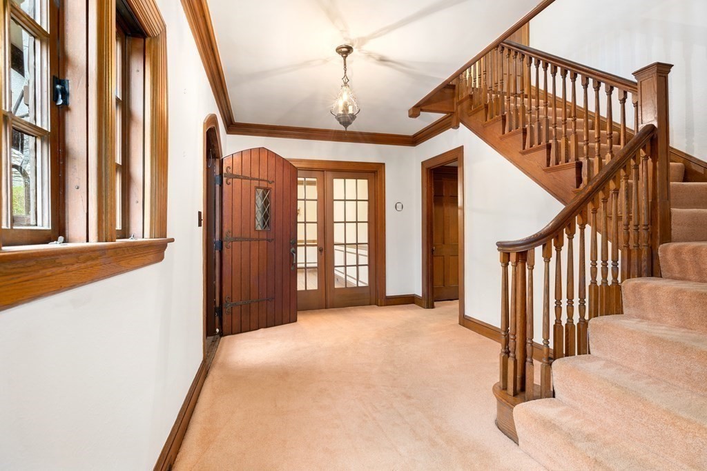 110 Cedar Street Newton, MA 02459 - Photo 3 of 28 a view of a hallway with staircase