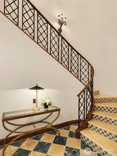 a view of entryway with a front door