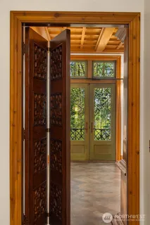 a view of front door