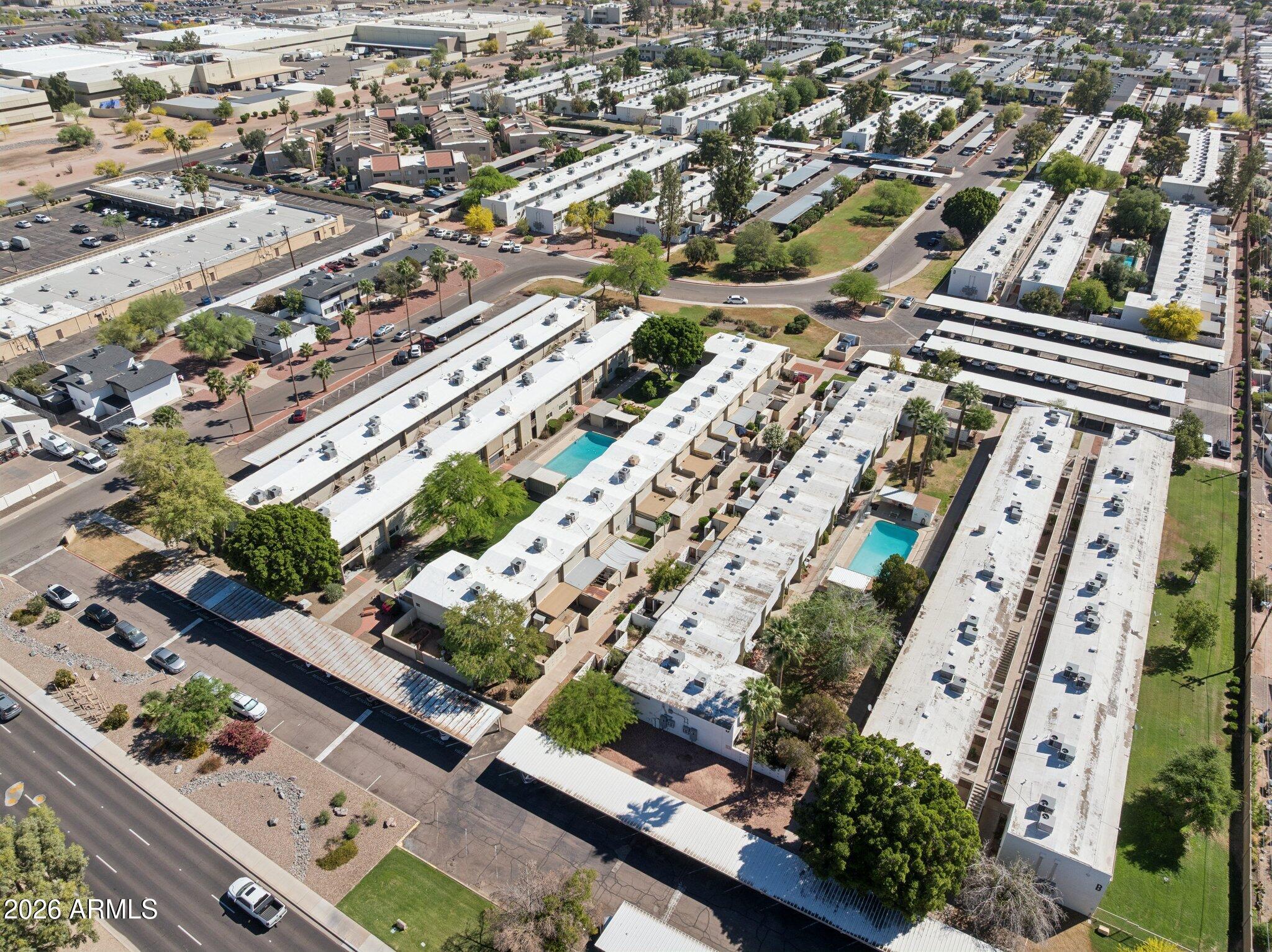 825 North Hayden Road, Unit C104 Scottsdale, AZ 85257 - Photo 31 of 33 an aerial view of a city