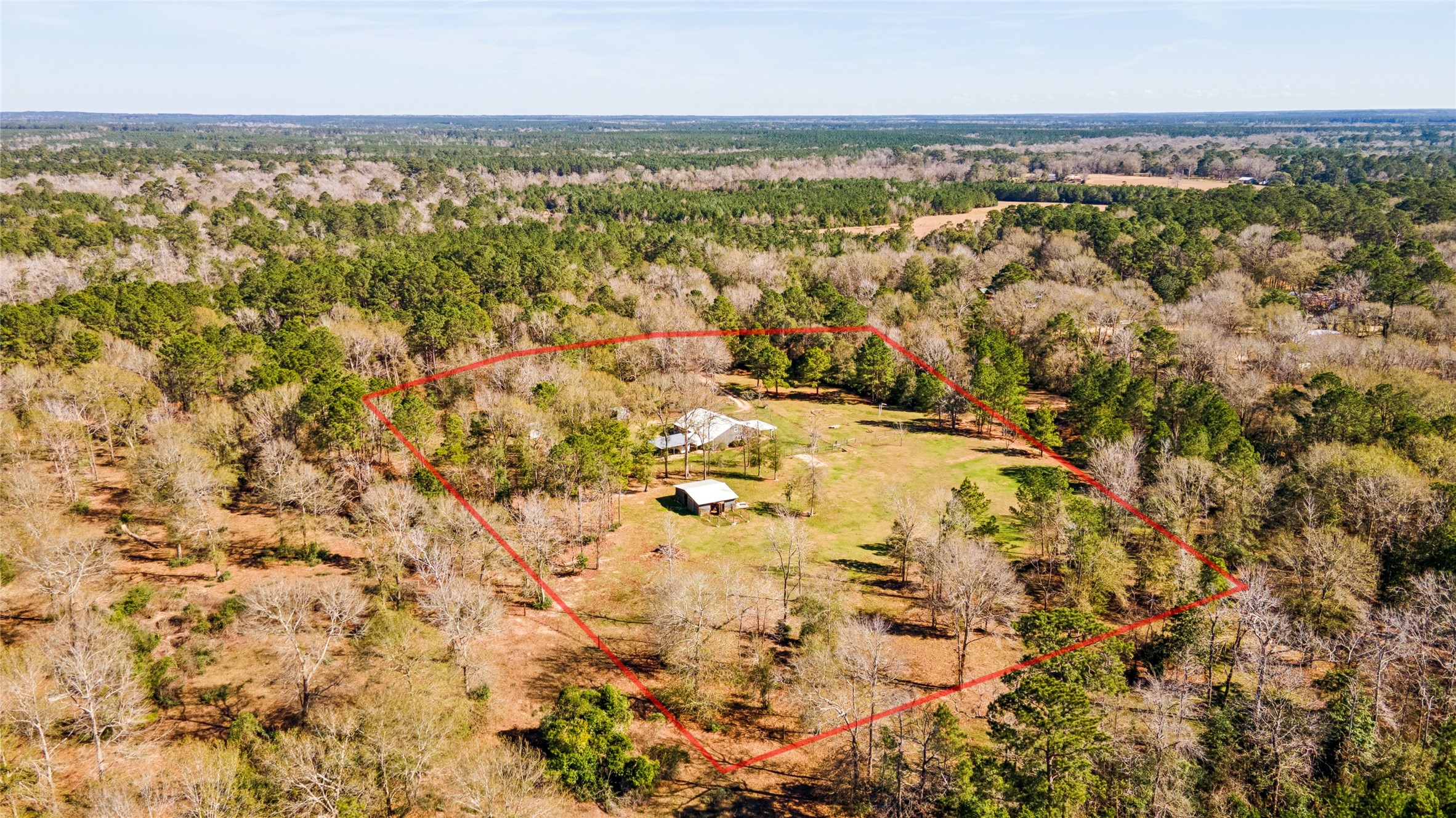 392 Robert E Lee Road Livingston, TX 77351 - Photo 42 of 43 an aerial view of residential houses with outdoor space
