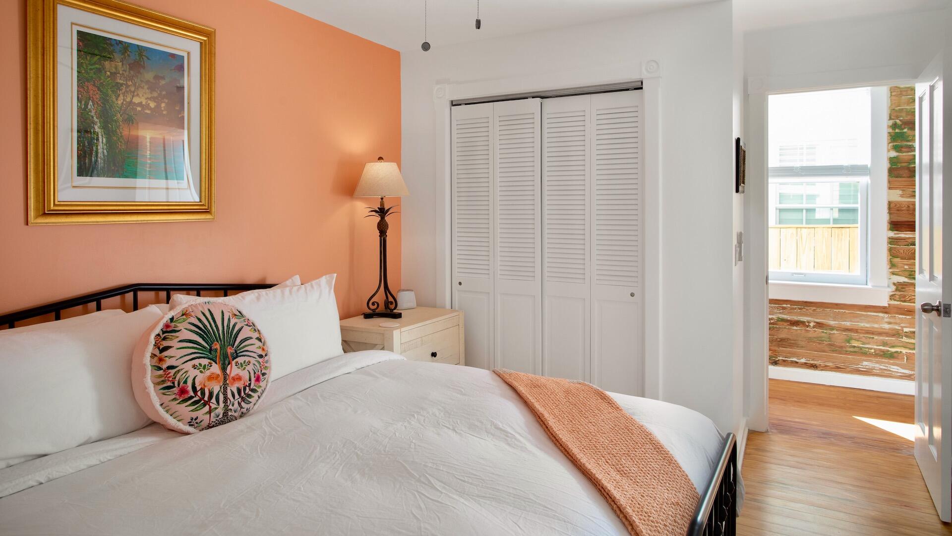 4 Aronovitz Lane Key West, FL 33040 - Photo 19 of 36 a bedroom with a bed and a window