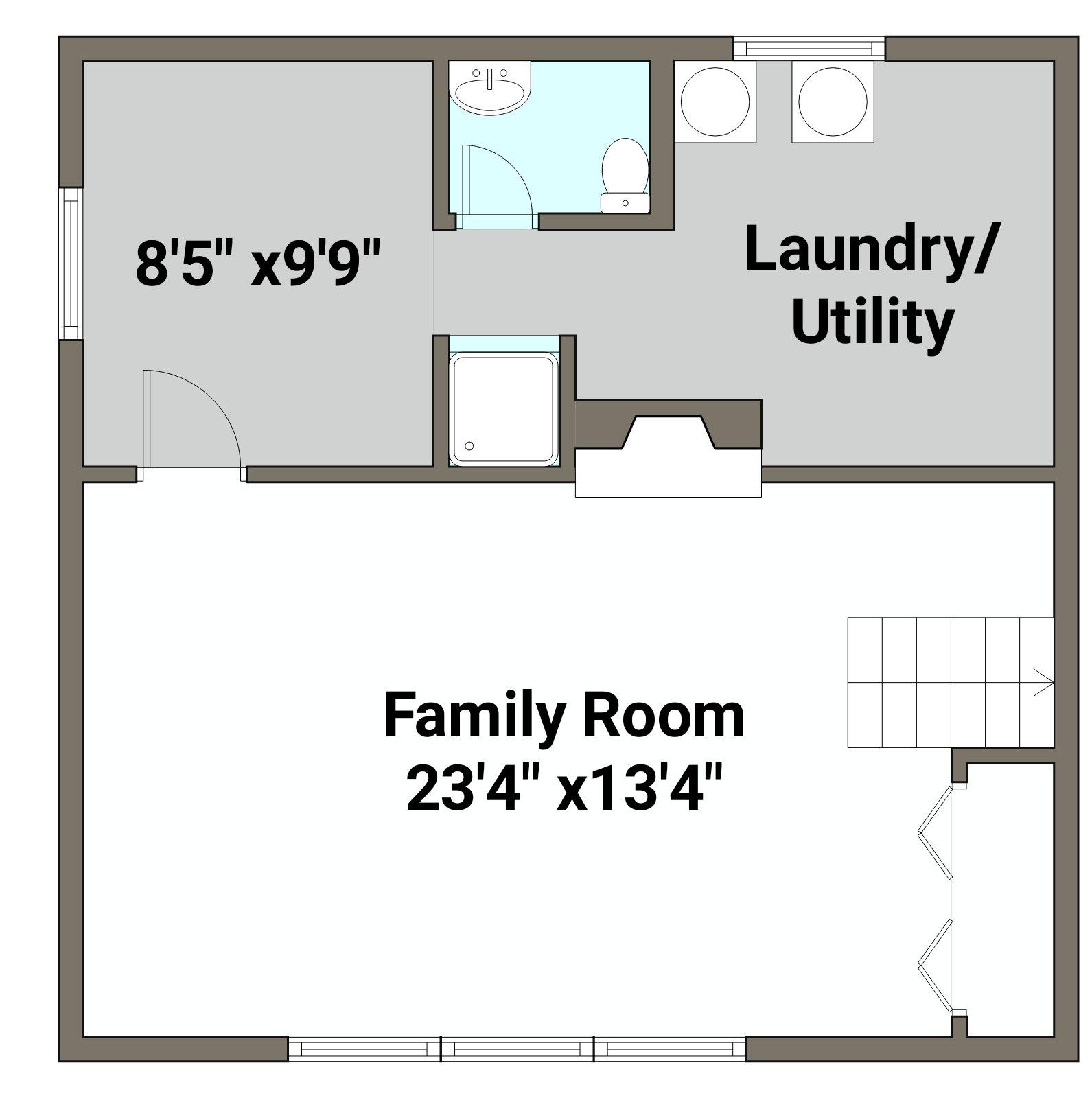 2533 Northminster Road Northwest Roanoke, VA 24012 - Photo 36 of 36 Floorplan Lower Level