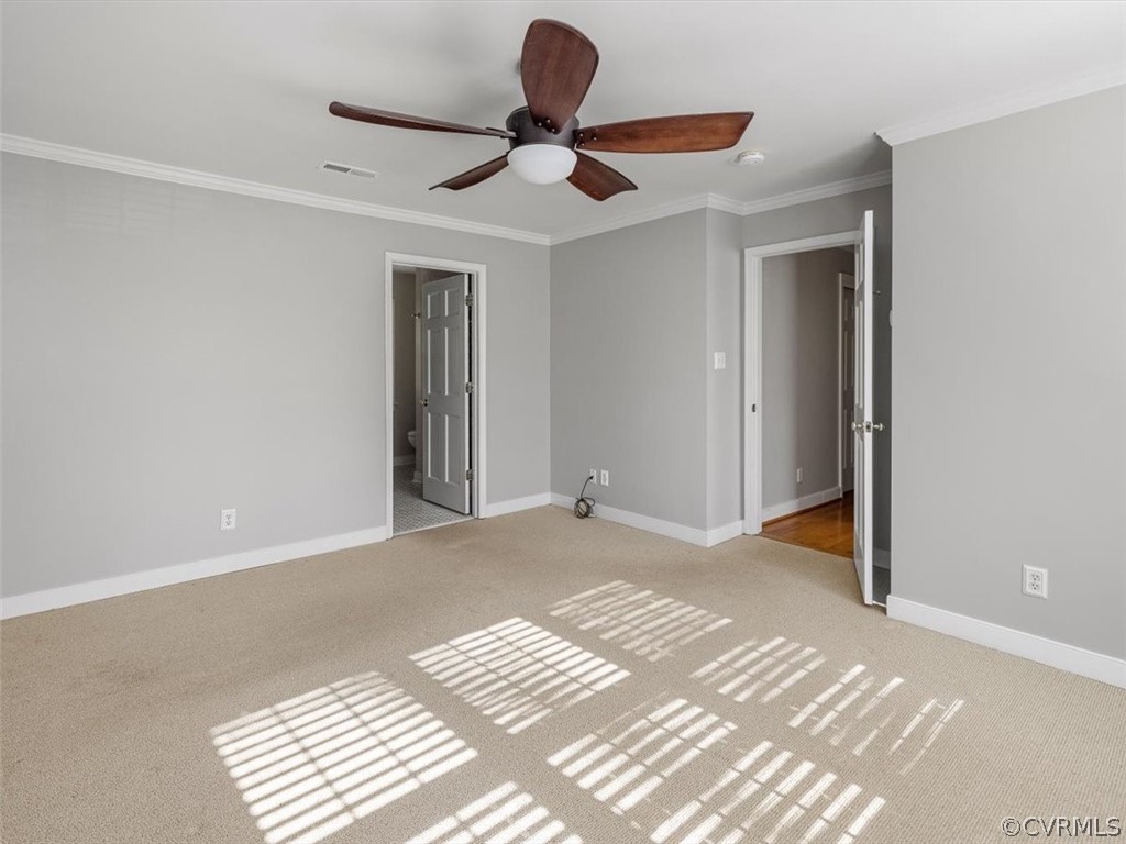 7532 Marilea Road Richmond, VA 23225 - Photo 18 of 37 Wall to wall carpet with ceiling fan light.