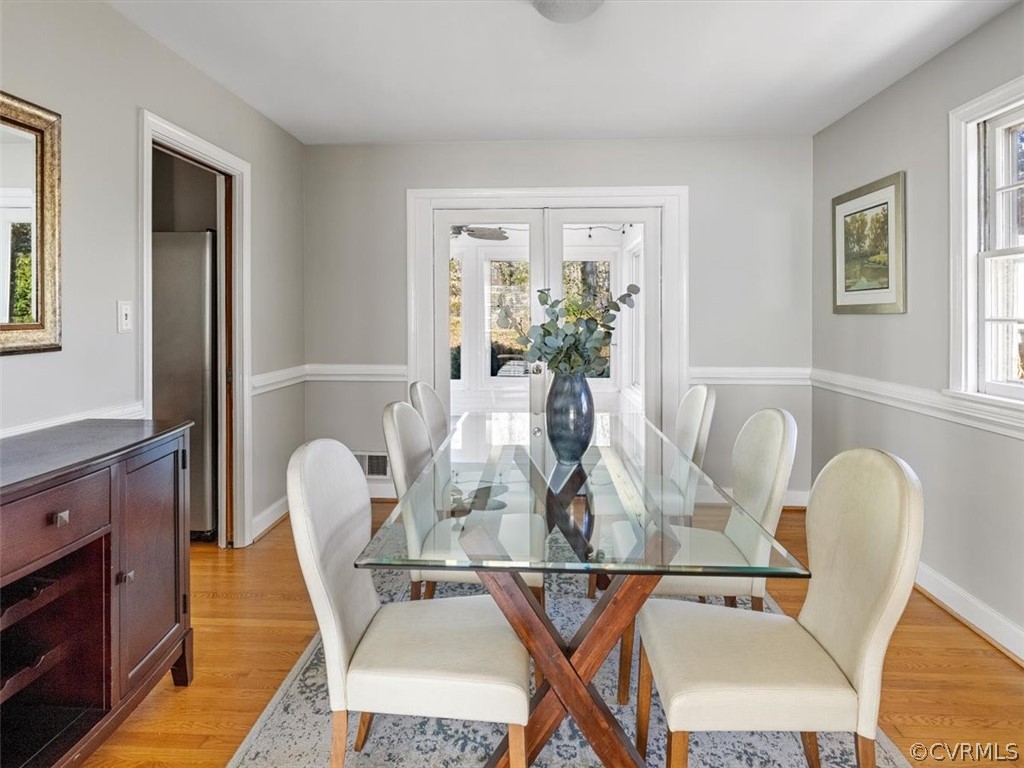 7532 Marilea Road Richmond, VA 23225 - Photo 10 of 37 Oak floors. Chair rail molding.