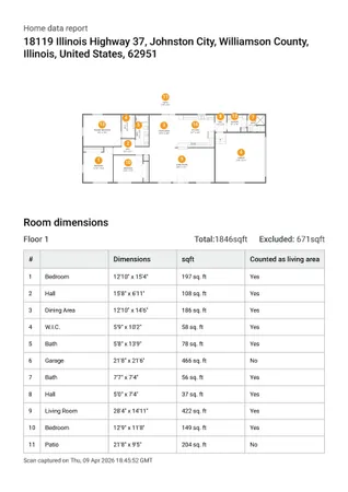 $380,000 | 18119 Highway 37, Johnston City, IL 62951