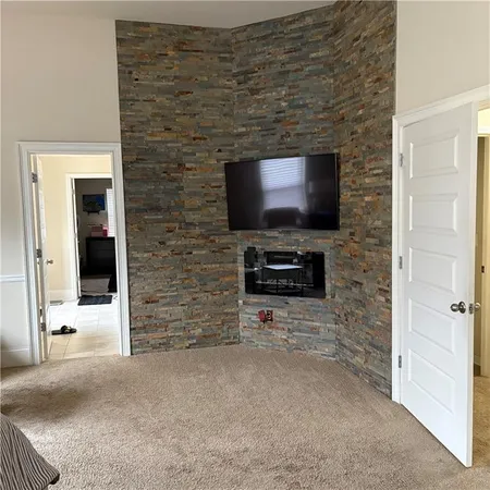 a room with a flat screen tv