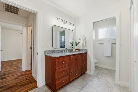 a view of a house with a park