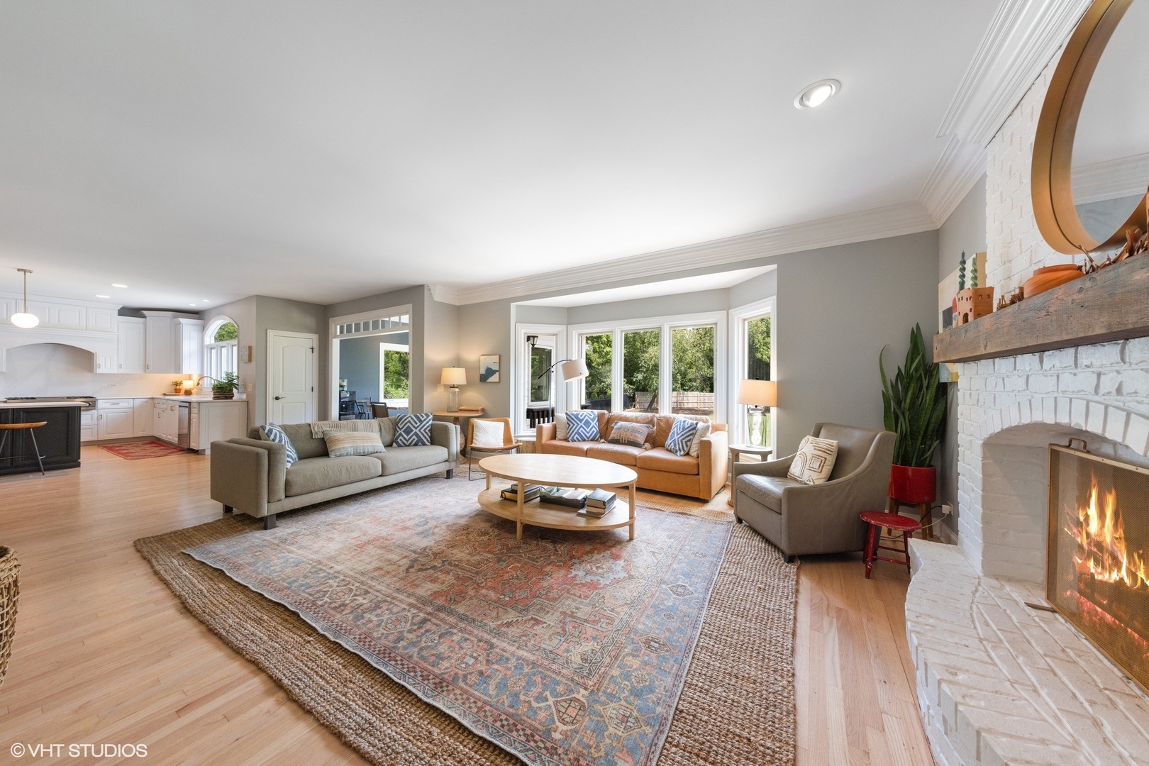 N491 Peter Road Winfield, IL 60190 - Photo 15 of 55 a living room with fireplace furniture and a fireplace