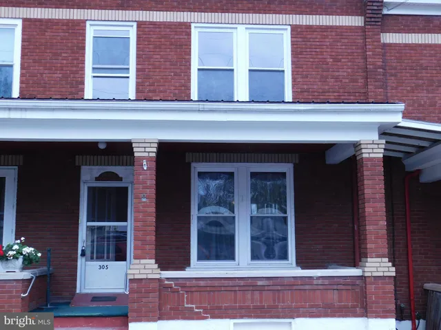 a view of brick building