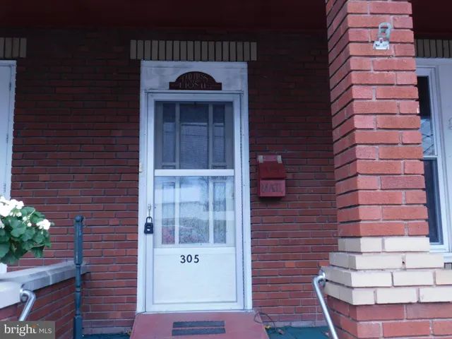 a view of front door of house