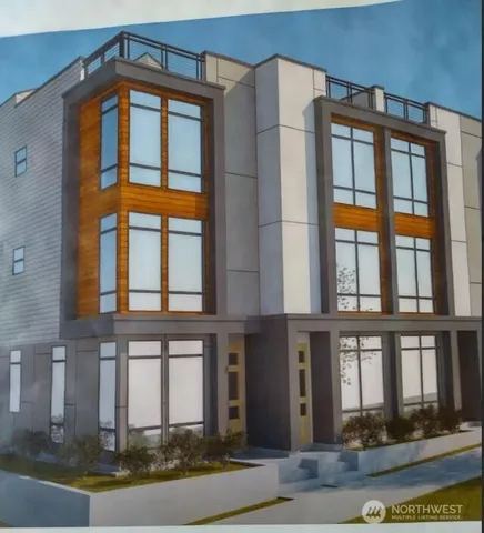 a front view of a building