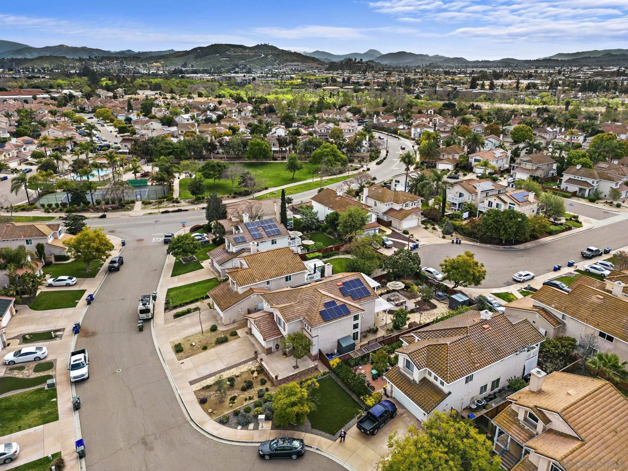 111 Wintercreek Place Santee, CA 92071 - Photo 41 of 53 an aerial view of residential houses with outdoor space