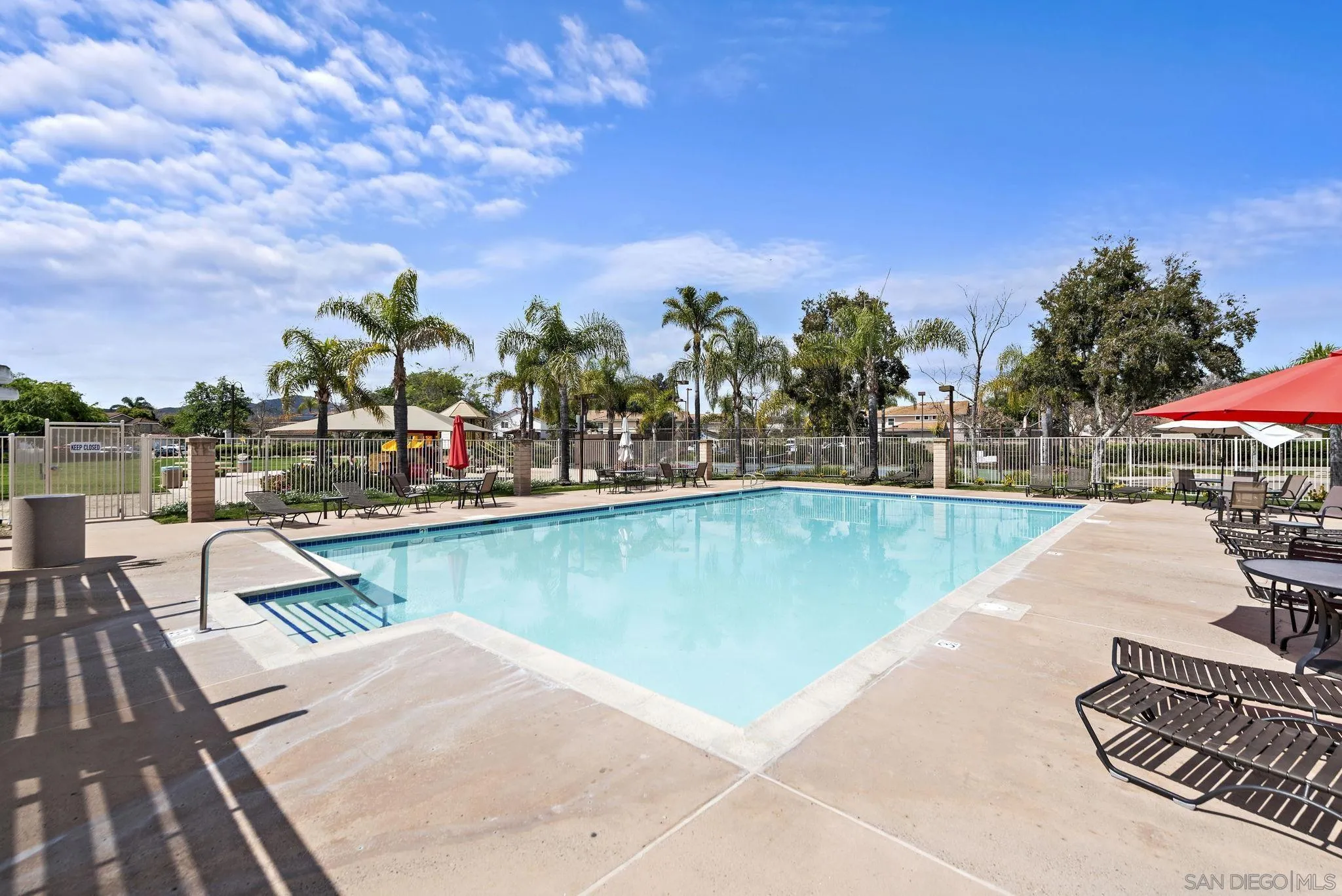 111 Wintercreek Place Santee, CA 92071 - Photo 42 of 53 a view of a swimming pool with a patio