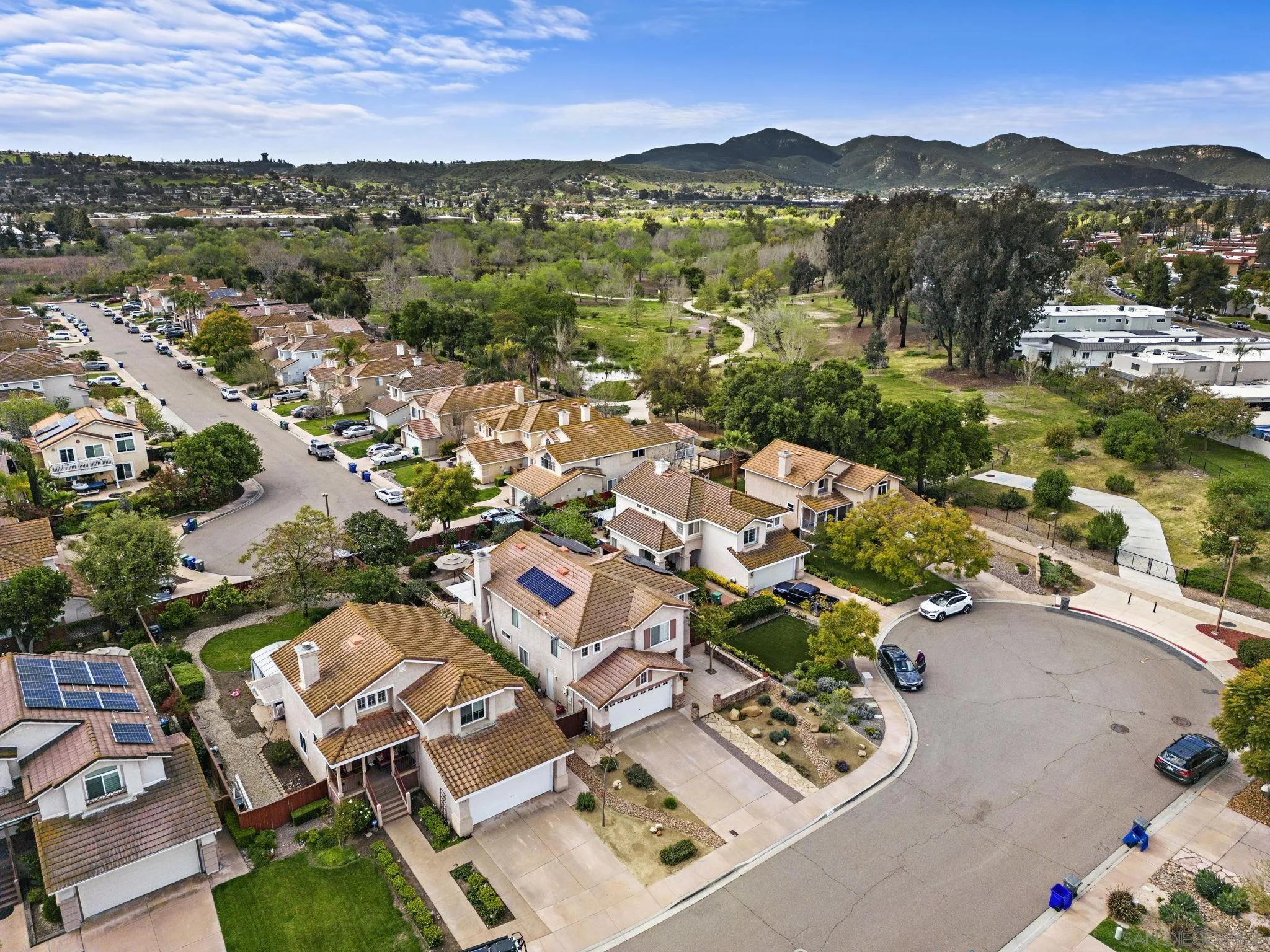111 Wintercreek Place Santee, CA 92071 - Photo 52 of 53 an aerial view of a house with a lake view