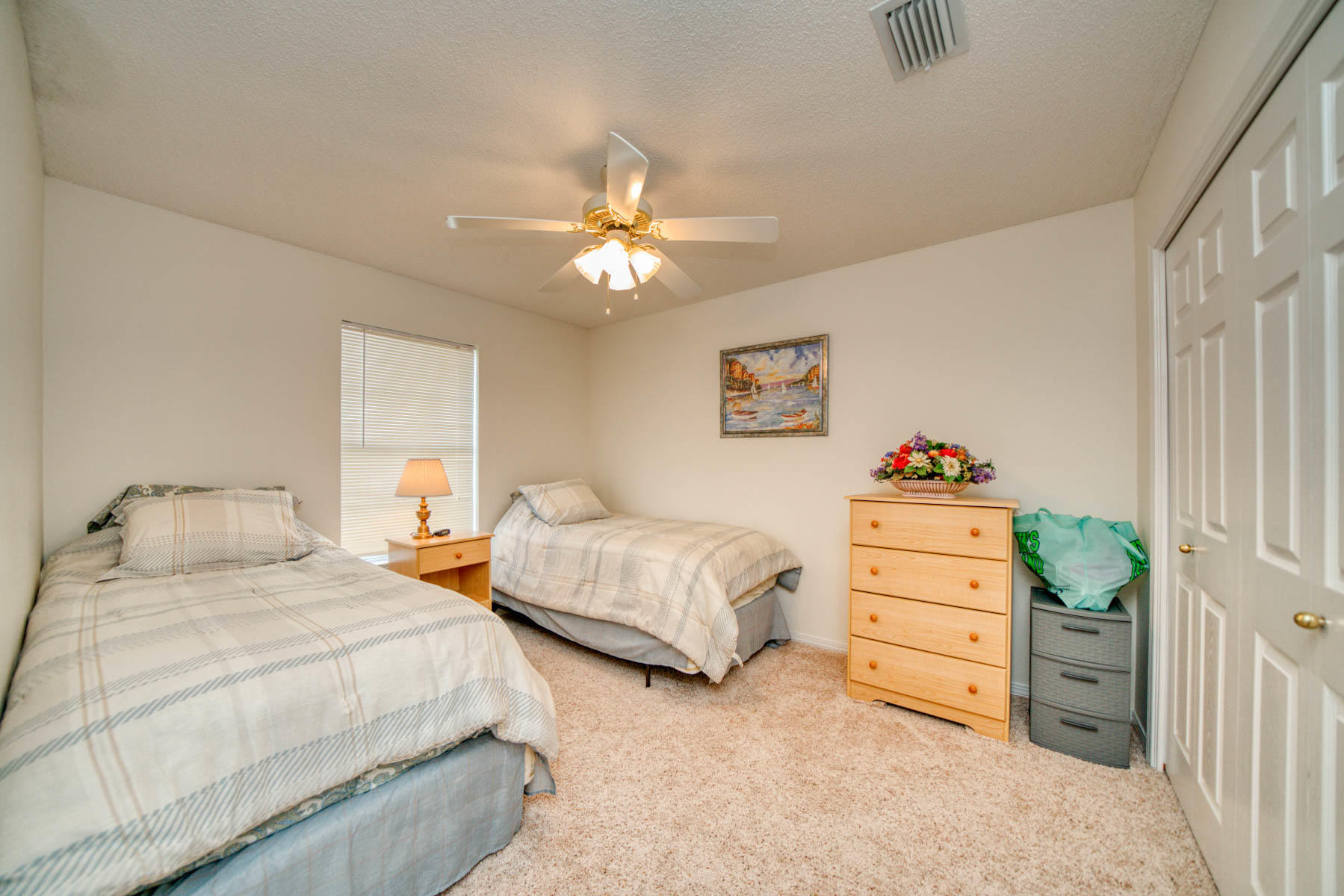 1755 Old Ranch Road Fort Walton Beach, FL 32547 - Photo 22 of 35 a bedroom with two bed and a window