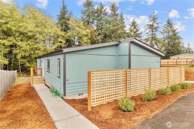 a backyard of a house