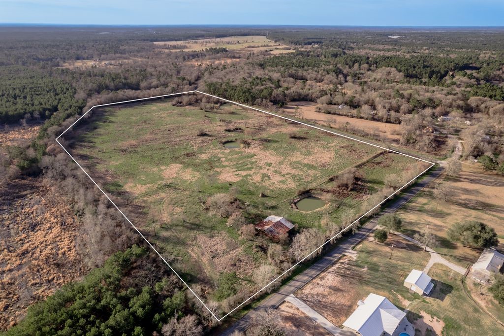 143 Piney Woods Road Trinity, TX 75862 - Photo 2 of 29 a view of a dry yard with wooden fence