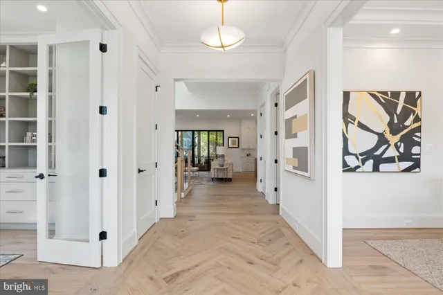 a workspace with furniture and window